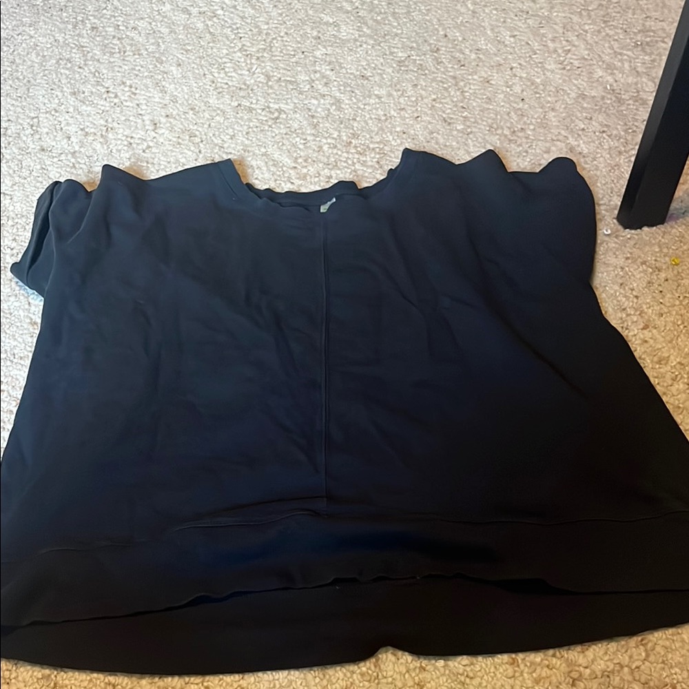 GreenTea Black Boxy T-Shirt Sweatshirt